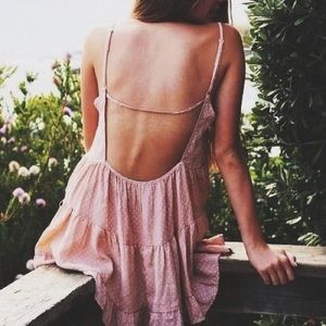 Brandy Melville Jada dress mauve pink